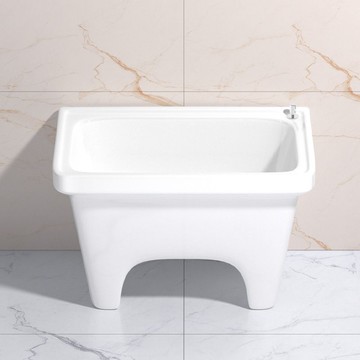 陽臺庭院戶外拖把池家用一體式陶瓷墩布池衛生間大小洗拖把