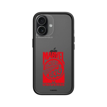 iPhone 17 Mod NX -邊框背蓋組合 (相機按鈕) 黑 - 迪士尼-漫威 Marvel - 漫威-復古宇宙標誌