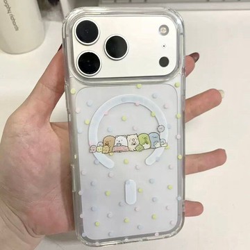 ✨磁吸手機殼✨磁吸二合一彩點小喵適用蘋果17air手機殼iPhone234promax女xr/6e5