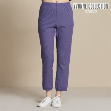 YVONNE 以旺傢飾 細條紋長褲-星光紫 (M/L)