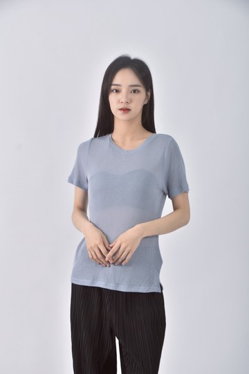 (S) pazzo藍色短袖上衣