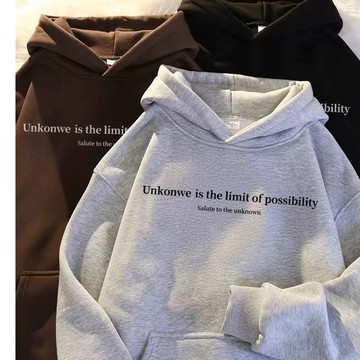 【現貨！隔日達】重磅純棉女生帽t 美式復古連帽衛衣 大尺碼寬鬆上衣 秋冬新款內刷毛長袖t恤 大學t 潮牌學生帽踢