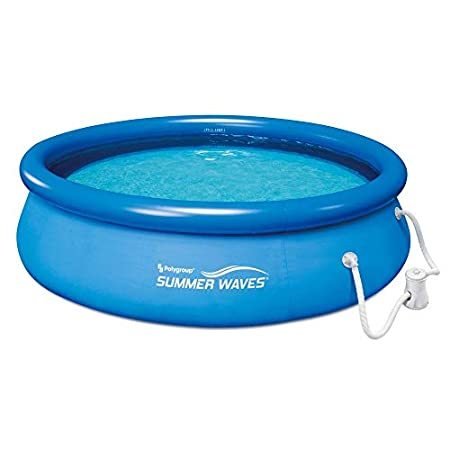 Summer Waves 10ft x 30in Quick Set Inflatable Above Ground Pool with Filter