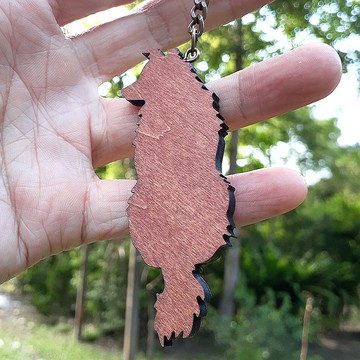 手工木作創意鑰匙圈  邊境牧羊犬 B