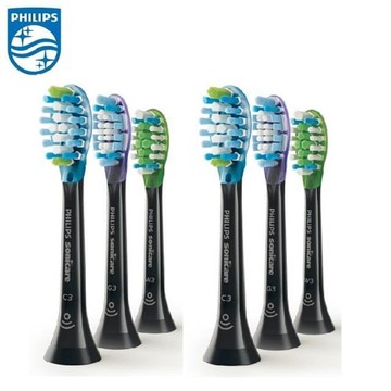 【飛利浦 PHILIPS】Sonicare 智臻綜合刷頭6入-黑 (HX9073/96)