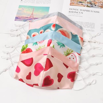 兒童3D真絲口罩寶寶桑蠶絲女童防曬男童防風防過敏可洗親膚小孩子