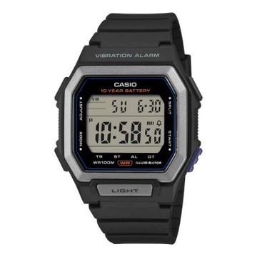 CASIO卡西歐 方形震動電子錶(W-738H-1A)