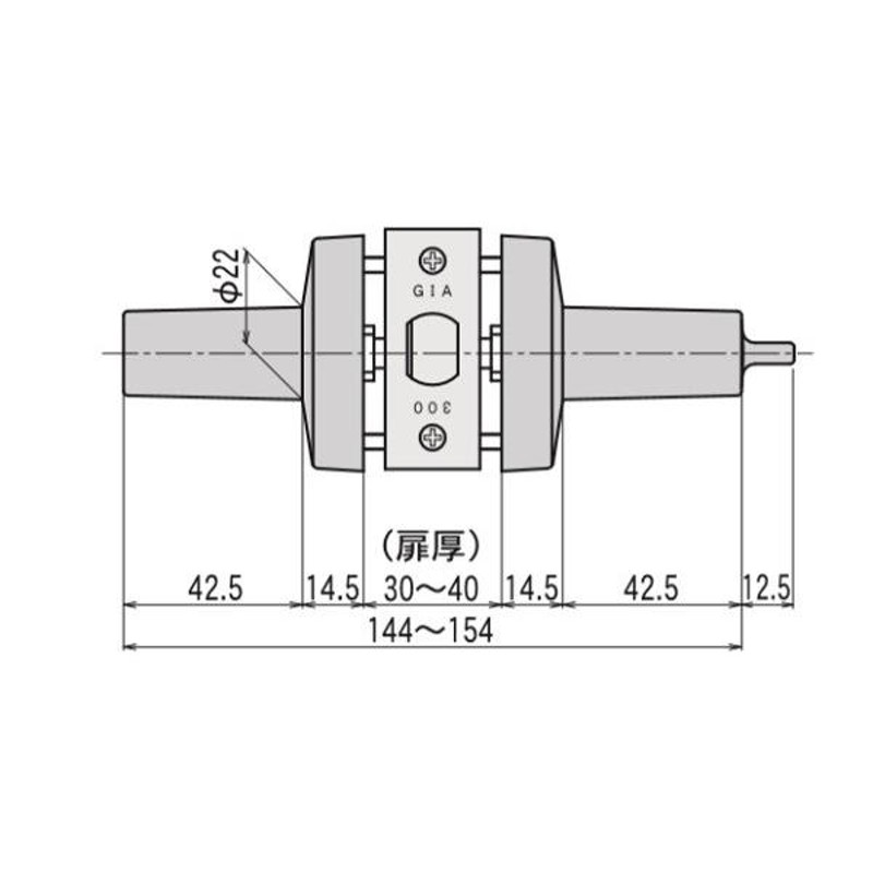 1〜2日で発送可能 日中 GIAレバーハンドル 32A-W-NI-50×10個 | www