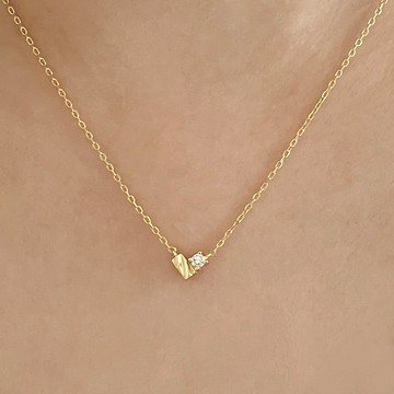 『快速出貨9折』新年送禮❤️【CReAM】Cora925純銀V型精緻迷你亮鑽愛心心型金色銀色項鍊 #禮盒 #浪漫送禮 #生日禮盒 #情人禮物 #生日禮物