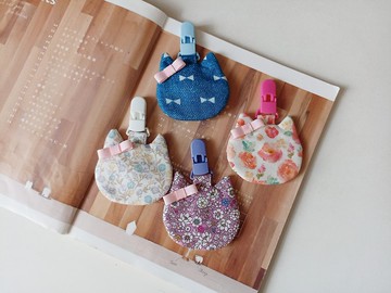 【5日內出貨】蝴蝶結 貓咪 貓臉平安符袋 彌月禮物 平安符袋