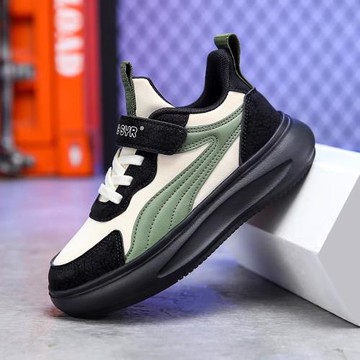 ABC春秋兒童運動鞋女童休閑男童鞋子6中大童透氣網面板鞋斷碼清倉