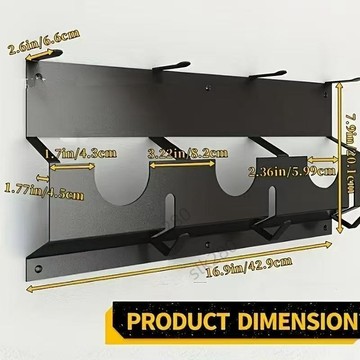 排行榜⚡新爆款金屬壁掛工具收納架角磨機支架適用於車庫工作間置物架嚴選