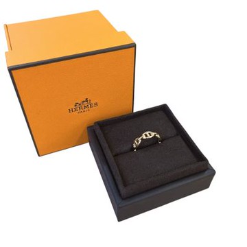 HERMES 愛馬仕Chaine d Ancre 18K金豬鼻戒指