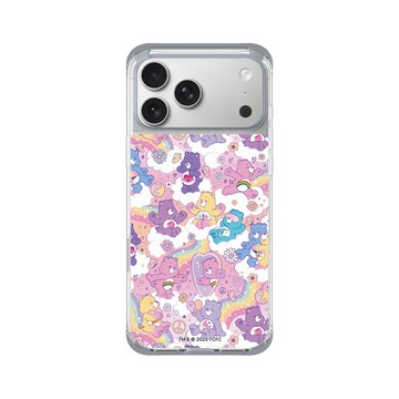 iPhone 17 Pro Max ClearX (MagSafe 兼容) 霜透灰 - Care Bears - 粉紫樂園