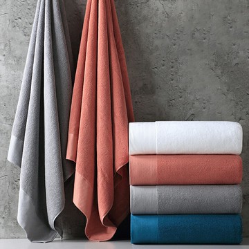 純棉加大浴巾成人男女家用冬季加厚大洗澡巾全棉吸水不易掉毛酒店