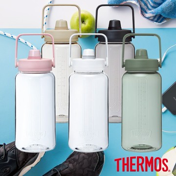收禮人自選色🎀台灣製【THERMOS 膳魔師】輕水瓶2000ml內附吸管組(TP436T)