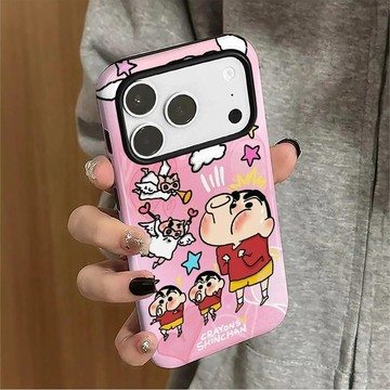 蠟筆小新適用蘋果17promax手機殼iPhone16pro潮玩15/13/12pro新款