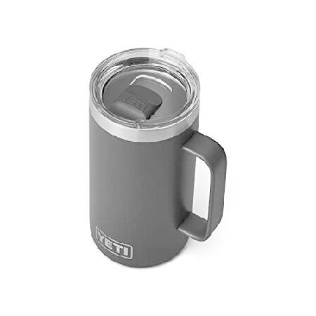 YETI Rambler 24 oz Mug, Vacuum Insulated, Stainless Steel with MagSlider Lid, Black並行輸入