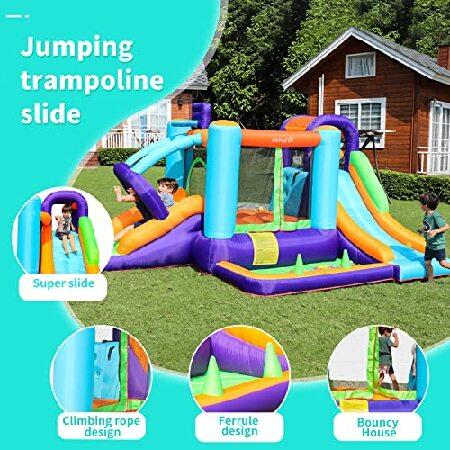 AirMyFun Inflatable Bounce House with Blower,Bouncy House for Kids Outdoor,Toddle Bouncy House Bounce Castle with Slide for Family Backyard