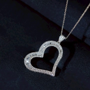 璽朵珠寶 [ 18K金 愛心 鑽石 墜子 ] 微鑲工藝 精品設計 鑽石權威 婚戒顧問 婚戒第一品牌 鑽戒 鎖骨鍊 GIA