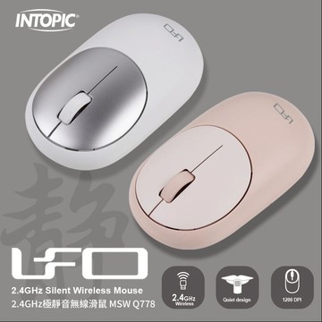 INTOPIC-2.4GHz 極靜音無線滑鼠MSW-Q778
