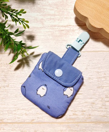 環保抗菌布料 有機棉 平安符袋/香火袋/御守袋/護身符袋(企鵝)