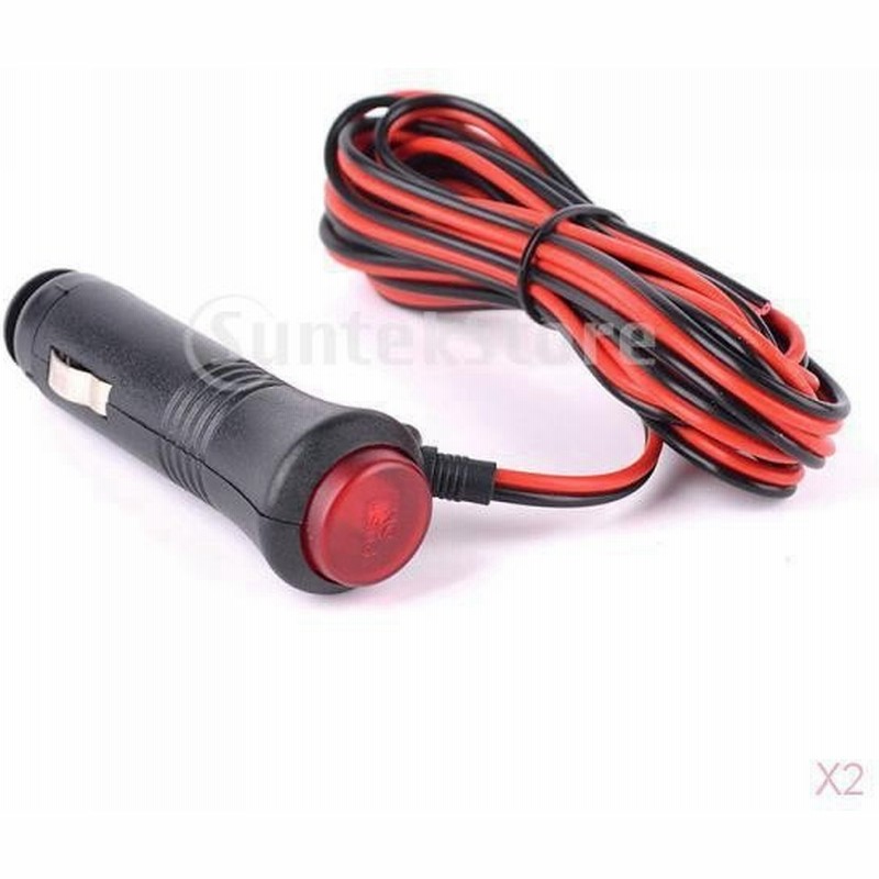 ノーブランド品 2個 お買い得 12v 24v 車 シガーライターコネクタ 電源ソケット 3m電源コード スイッチ付き 通販 Lineポイント最大0 5 Get Lineショッピング