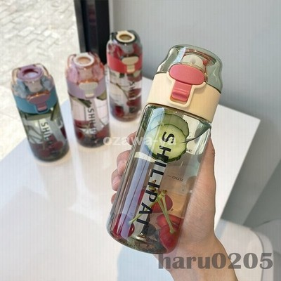 水筒 ストロー おしゃれ プラスチックボトル 体操 ヨガ トレーニング 450ml 水筒 軽い 便利 可愛い Ins風 子供 大人 運動水筒 スポーツ ボトル コップ 通販 Lineポイント最大get Lineショッピング
