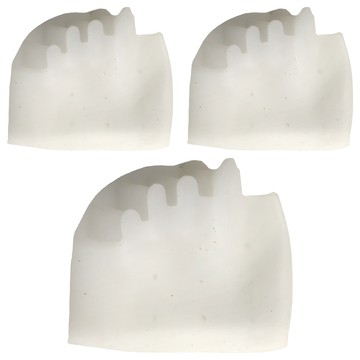 腳掌分趾器-白3入 SEBS材質  7.5 x 8.8 x 2.2cm  3雙