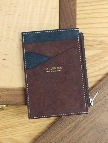 意大利皮革卡套散銀包 Zip Wallet Pueblo 短夾 錢包