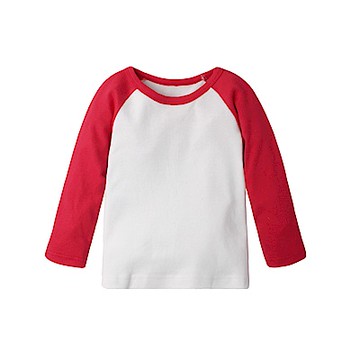 baby童衣 兒童純棉圓領插肩袖上衣 60266