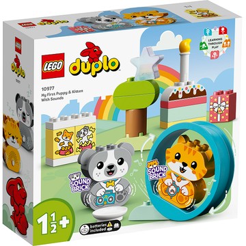 LEGO 樂高 得寶系列 10977 我的第一隻有聲小狗和小貓