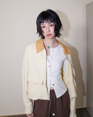 A｜巴恩風復古短版涼感外套(兩色)