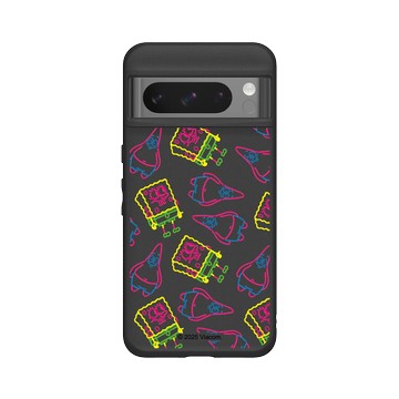 Pixel 8 Pro SolidSuit 黑 - 海綿寶寶 SpongeBob - 奇異筆觸Pattern