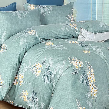 JINDACHI 金大器 天絲絨寢具3件組  單人加大  悠然花香  床包 + 兩用被 + 枕套