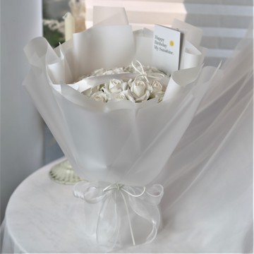 【Flower Plus】 珠光白 | 香皂花花束 七夕情人節花束
