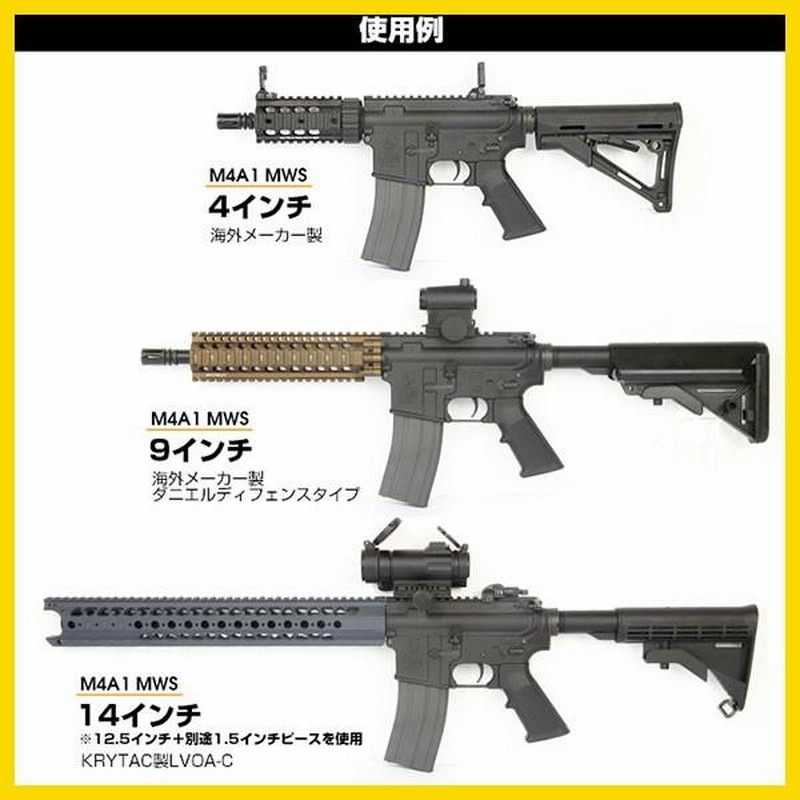 東京マルイ m4 mws Adarストック、ハンドガード - ミリタリー