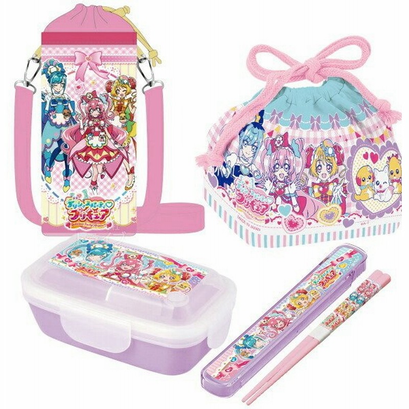 春入荷予定 デリシャスパーティ プリキュア 4点ロック お弁当箱 箸 箸箱 巾着 ペットボトルカバー セット 通販 Lineポイント最大0 5 Get Lineショッピング