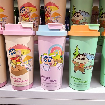 正版授權 蠟筆小新不鏽鋼咖啡杯500ML | 304不鏽鋼【PM-009】5D