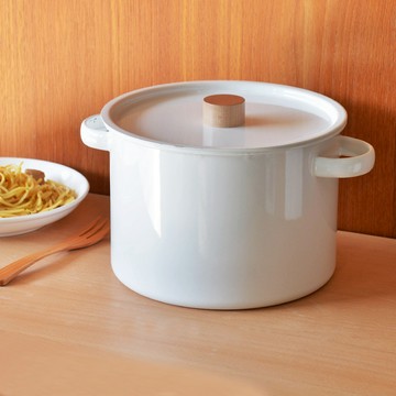 FORMLADY 日本製雙耳琺瑯義大利麵鍋 5.7L