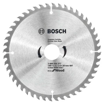 BOSCH 博世 台灣公司貨 木工圓鋸片 T48 2608644377 190 x 2.2 x 30mm  1個