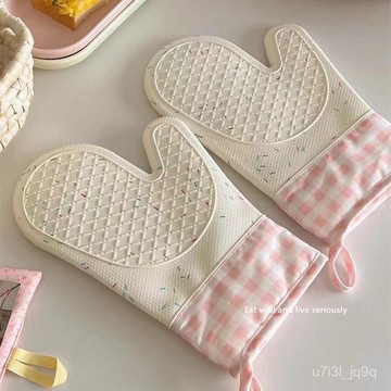 食品級硅膠防燙手套加棉糖針硅膠手套防滑耐熱微波手套防燙隔熱