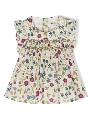Bonpoint - Naomie floral-print blouse - kids - Cotton - 12 - Purple