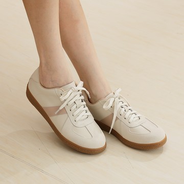 【大尺碼女鞋】散步日和真皮德訓鞋(甜美寬楦/最大45)-嫩粉