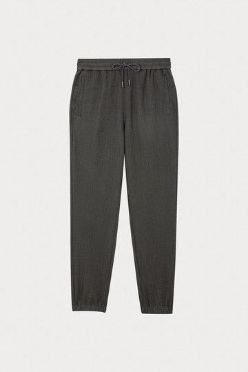 深灰休閒套裝 縮口棉褲 | 00162410112