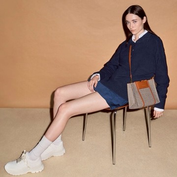 【CHARLES & KEITH】限時特價! 輕學院風：Shalia 格紋托特包｜雙十一購物節｜快速出貨