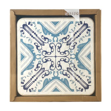 MBM MIT花磚珪藻土杯墊 萬用墊組 5片(M)-(E)  10 x 10 x 1.2cm  迷戀幻境