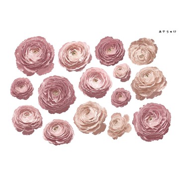 【10月新品4】20-22-0009 裁切紙・拼貼素材 陸蓮花