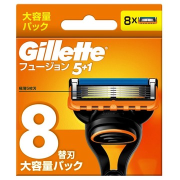 Gillette 吉列 台灣公司貨 Fusion鋒隱系列 刮鬍刀頭  8個  1盒