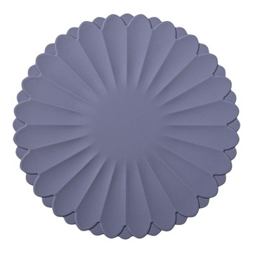 花朵矽膠隔熱墊 DN31-33 24cm  1個  灰色